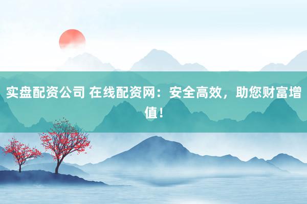 实盘配资公司 在线配资网：安全高效，助您财富增值！