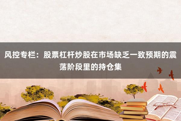 风控专栏：股票杠杆炒股在市场缺乏一致预期的震荡阶段里的持仓集