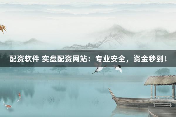 配资软件 实盘配资网站：专业安全，资金秒到！