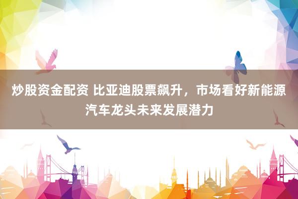 炒股资金配资 比亚迪股票飙升，市场看好新能源汽车龙头未来发展潜力